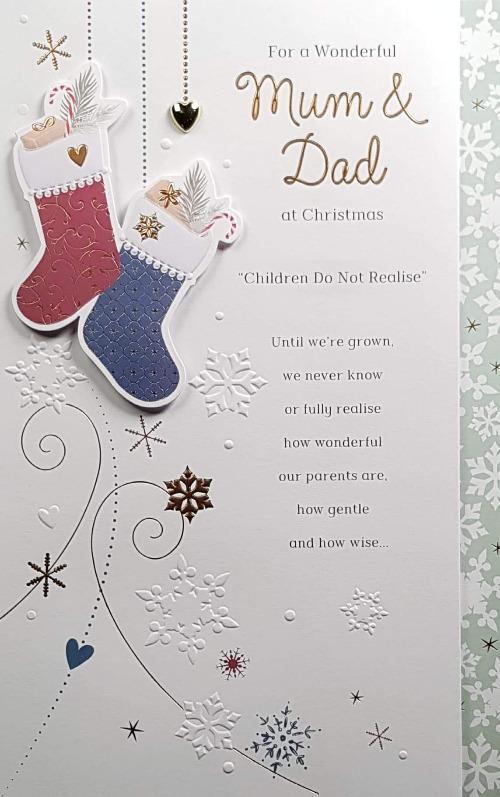 Mum And Dad Christmas Card