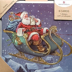 Charity Christmas Card - Pack / Children's Health Foundation - Santa Reading Letters