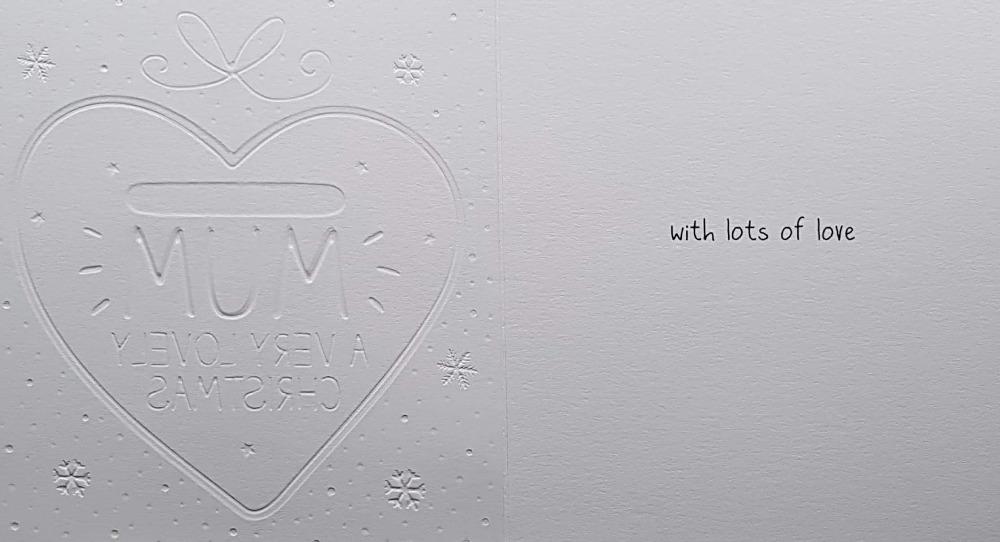 Mum Christmas Card - Wishing A Very Wonderful Mum