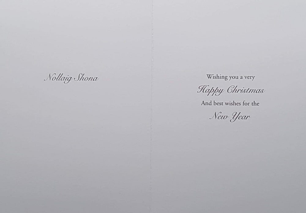 Across The Miles Christmas Card - Warm Christmas Wishes From Dublin & Dogs Watching Santa