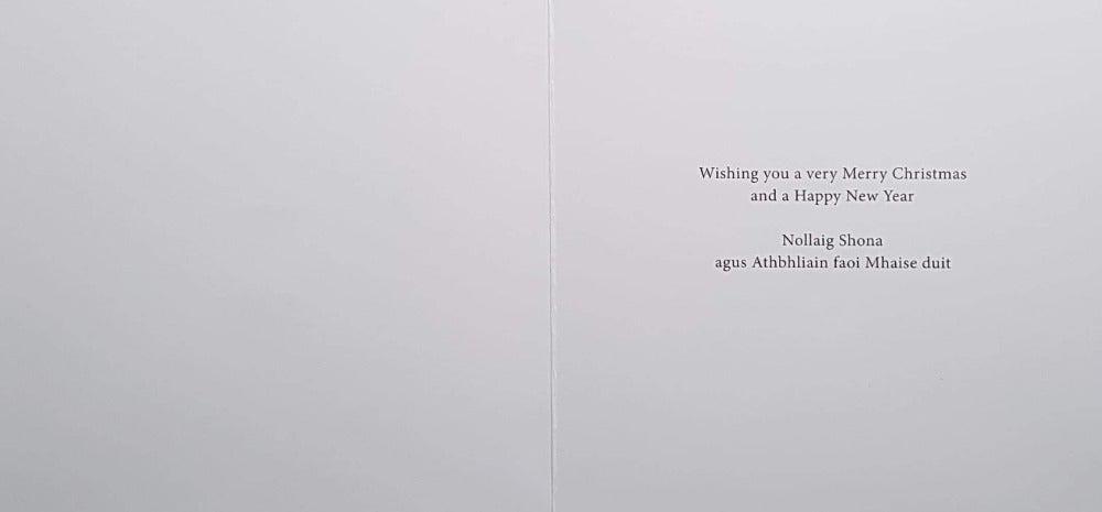 Charity Christmas Card (In Irish & English) - Cello / The Irish Hospice Foundation & Girl Wearing Pink Jacket Posting Letter