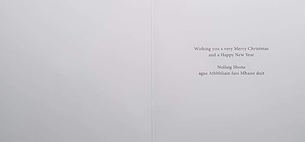 Charity Christmas Card (In Irish & English) - Cello / The Irish Hospice Foundation & Red Hooded Girl & Reindeer