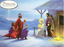 Charity Christmas Card (In Irish & English) - Box / Three Kings with Gifts at Stable