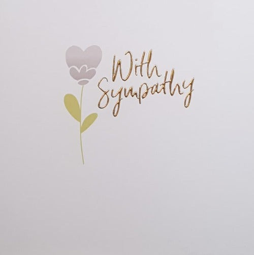 Sympathy Cards - Flower Heart