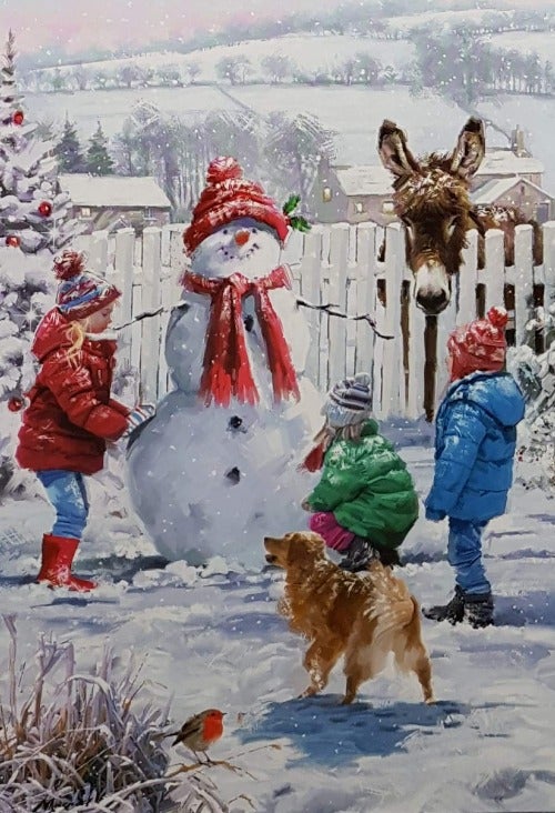 Charity Christmas Card (In Irish & English) - Cello / Children's Health Foundation & Children And The Snowman