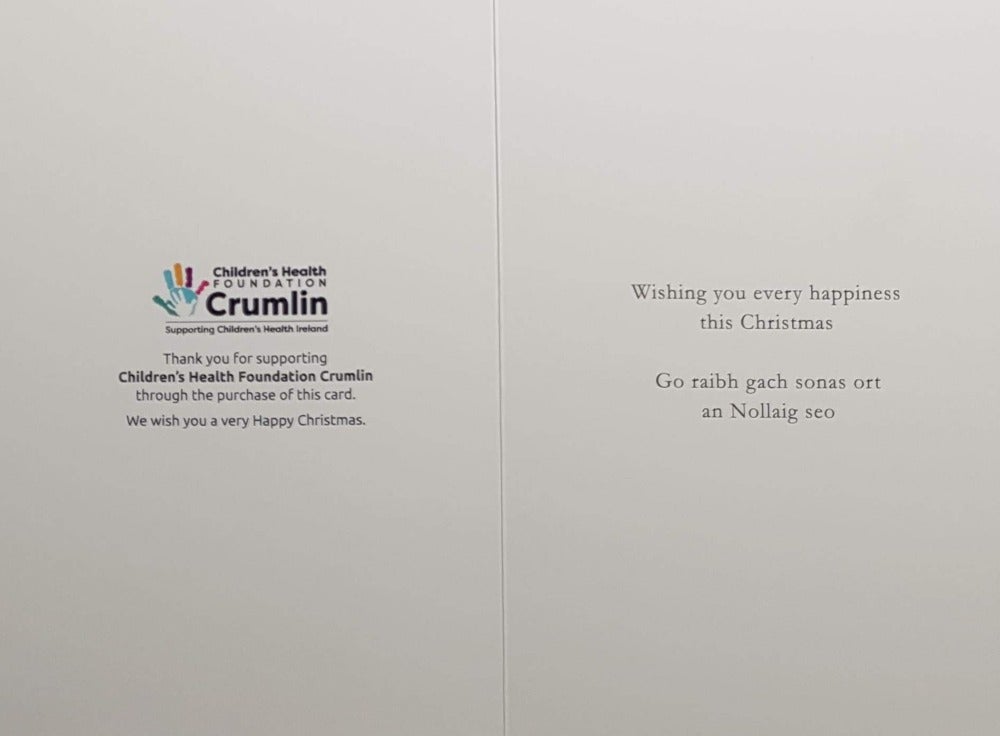 Charity Christmas Card (In Irish & English) - Cello / Children's Health Foundation & St. Mary Caring Of Baby Jesus