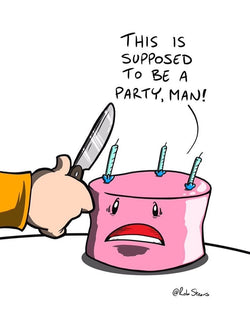 Birthday Card - Pink Cake