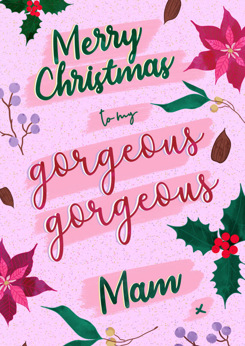 Mam Christmas Card Personalisation 