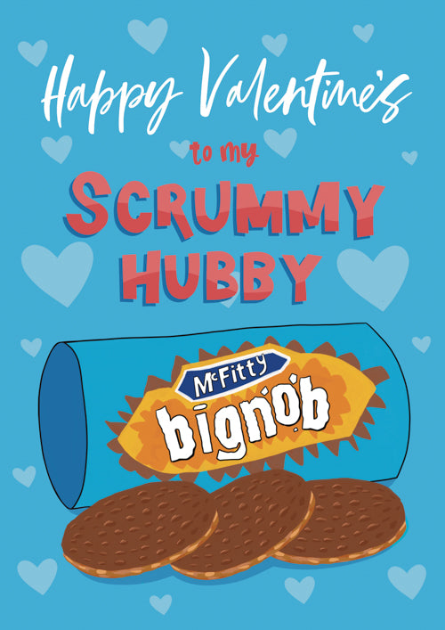 Funny Hubby Valentines Day Card Personalisation