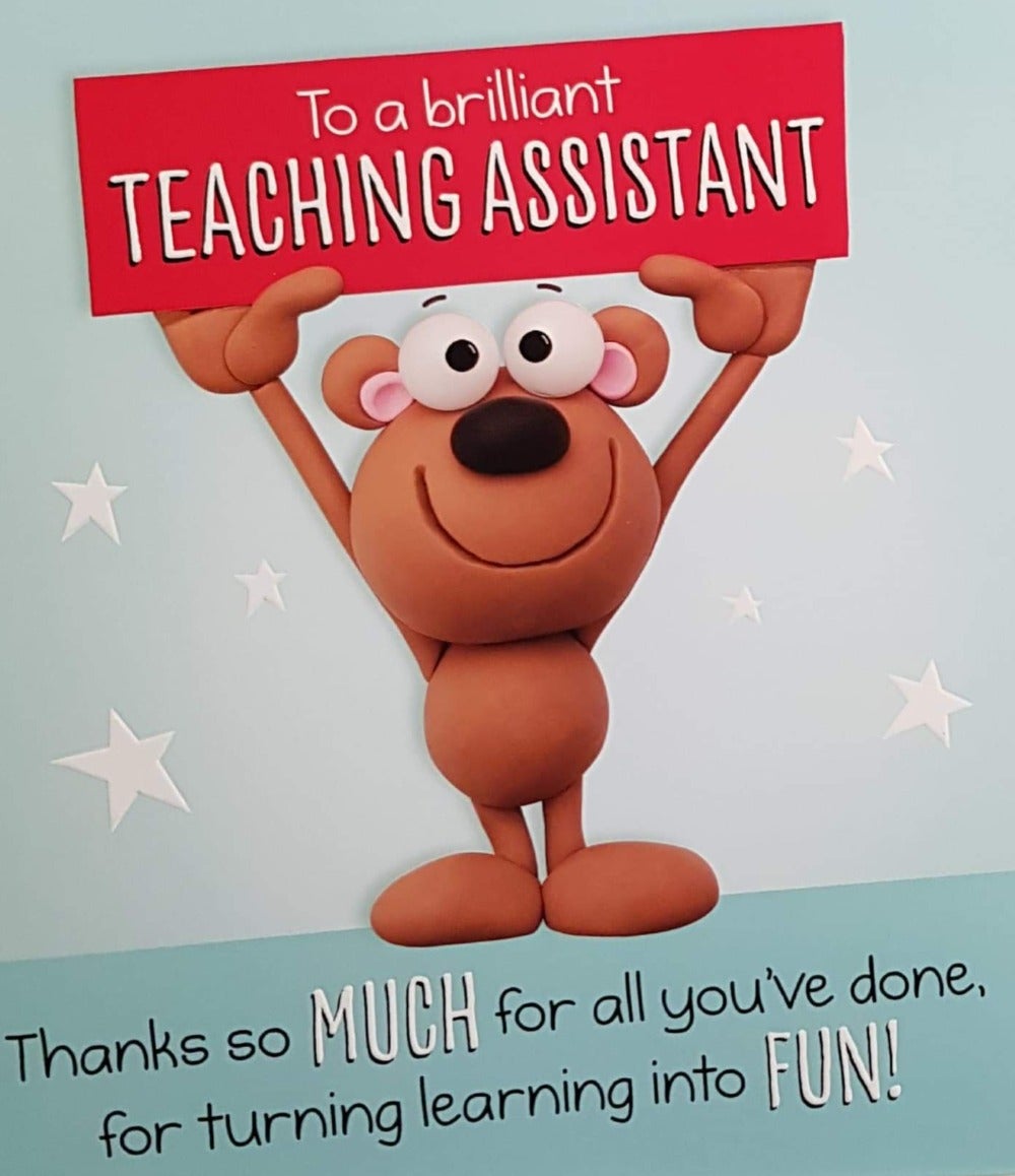 Thank You Card - Teaching Assistant / ...Turning Learning Into Fun