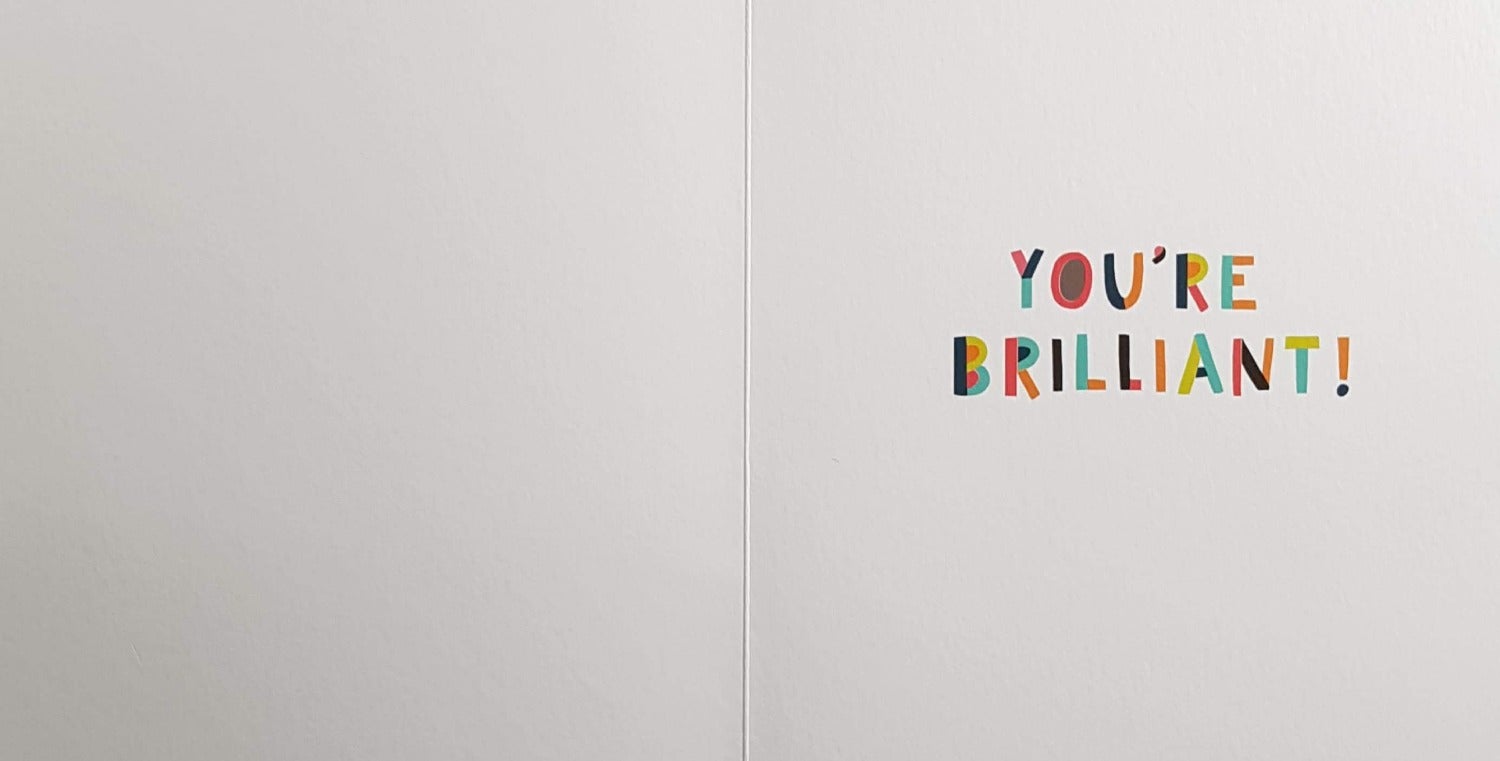 Thank You Card - Teacher / Fancy Letters