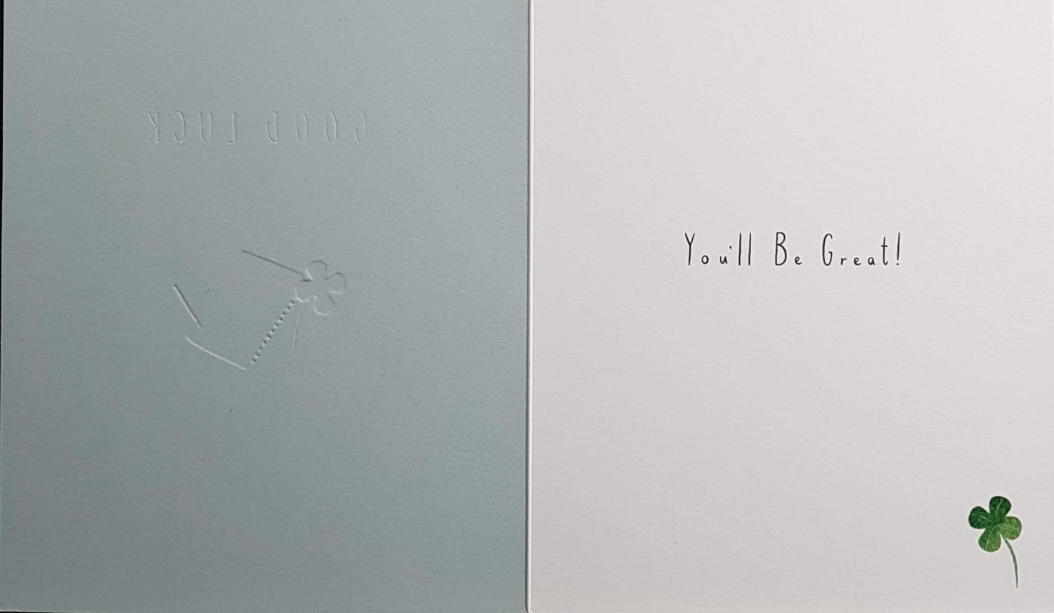 Good Luck Card - Exam / Clover & Exam Worksheet