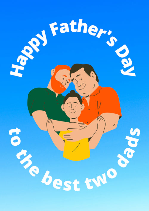 LGBTQ+ Dads Fathers Day Card Personalisation
