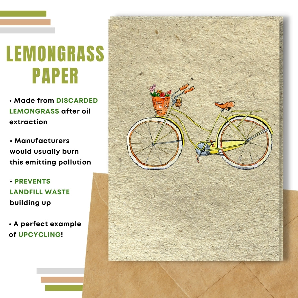 General Blank Card  - Yellow Bike