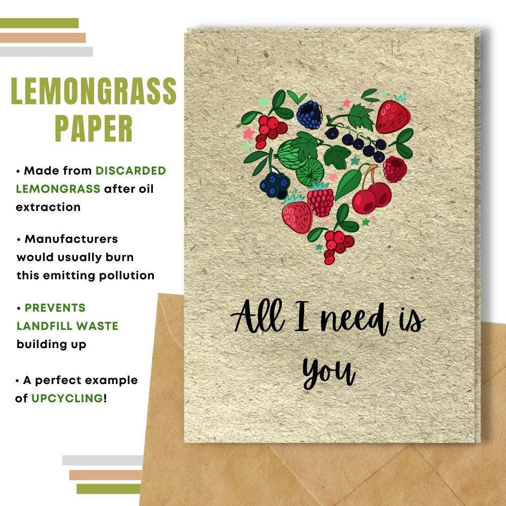 Cutie One I Love Card - All I Need Is You