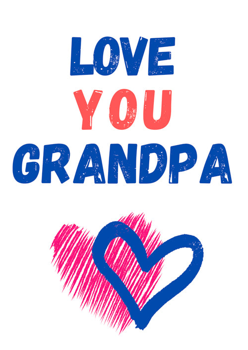 Grandpa Fathers Day Card Personalisation