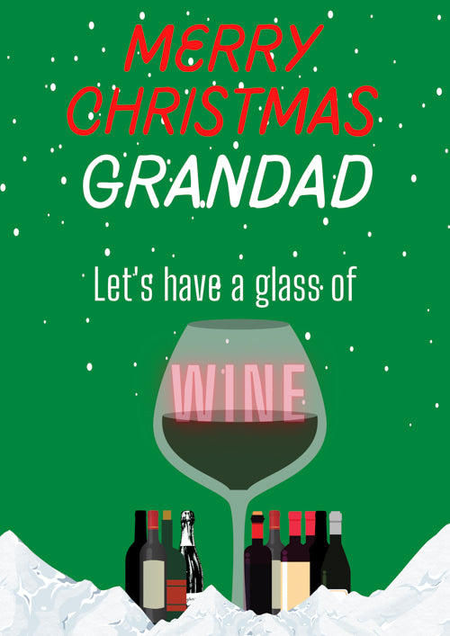 Grandad Christmas Card  Personalisation