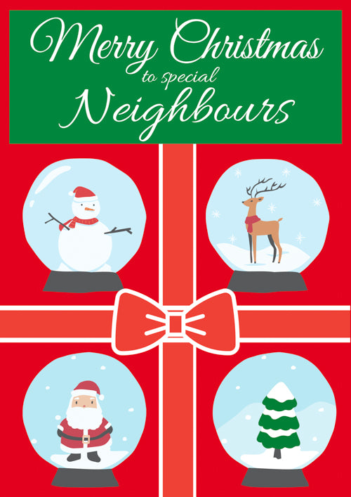 Special Neighbours Christmas Card Personalisation