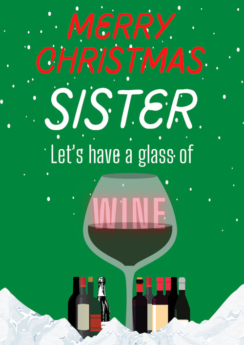 Sister Christmas Card Personalisation 
