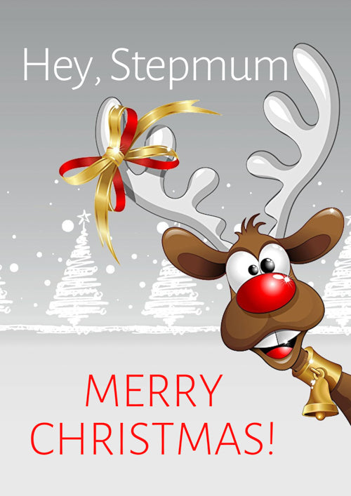 Funny Stepmum Christmas Card Personalisation