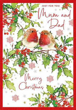 Mum And Dad Christmas Card