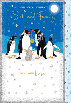 Son And Family Christmas Card
