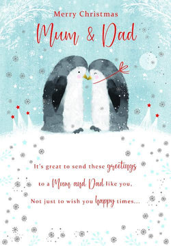 Mum And Dad Christmas Card
