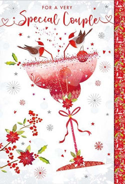 Special Couple Christmas Card - A Very & Glass Of Juice