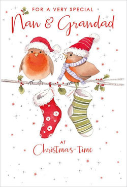 Nan And Grandad Christmas Card