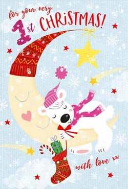 Baby Christmas Card / Girl