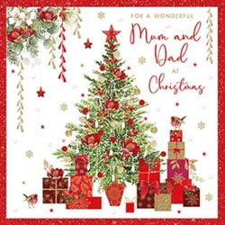 Mum And Dad Christmas Card