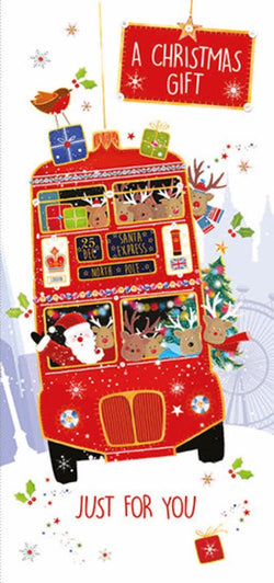 Just For You Money Wallet Christmas Card