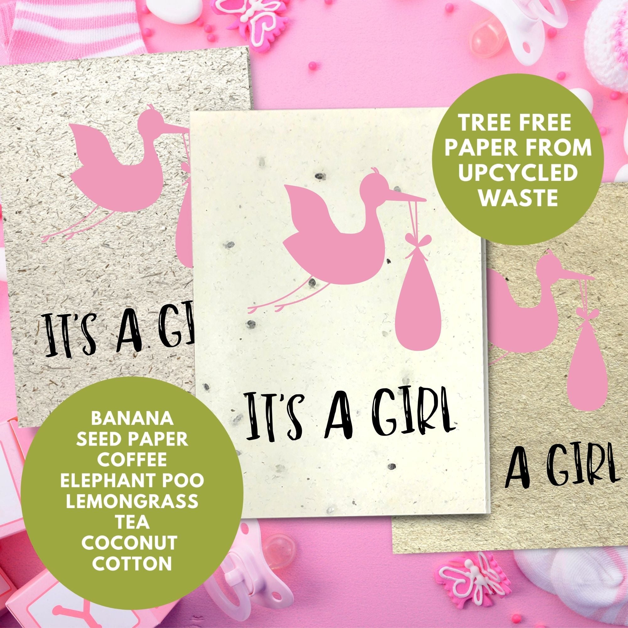 New Baby Card - It's a Girl!