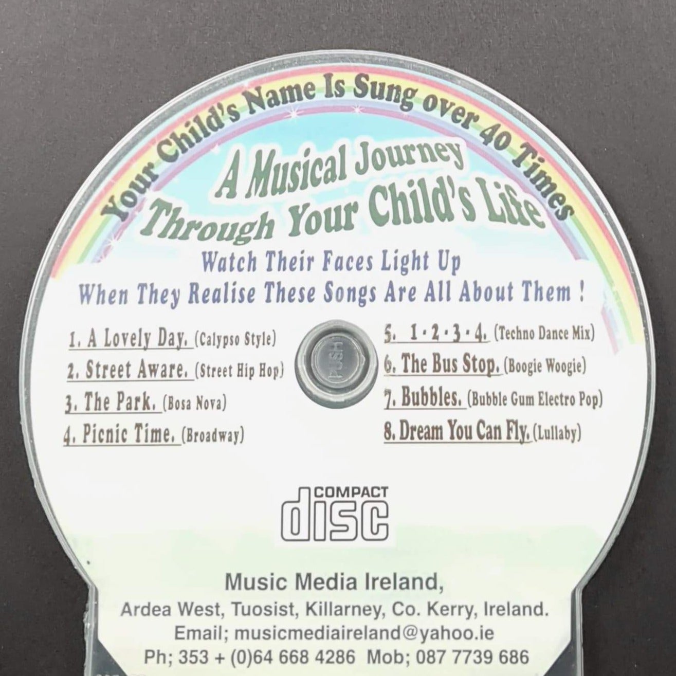CD - Personalised Children's Songs / Calum