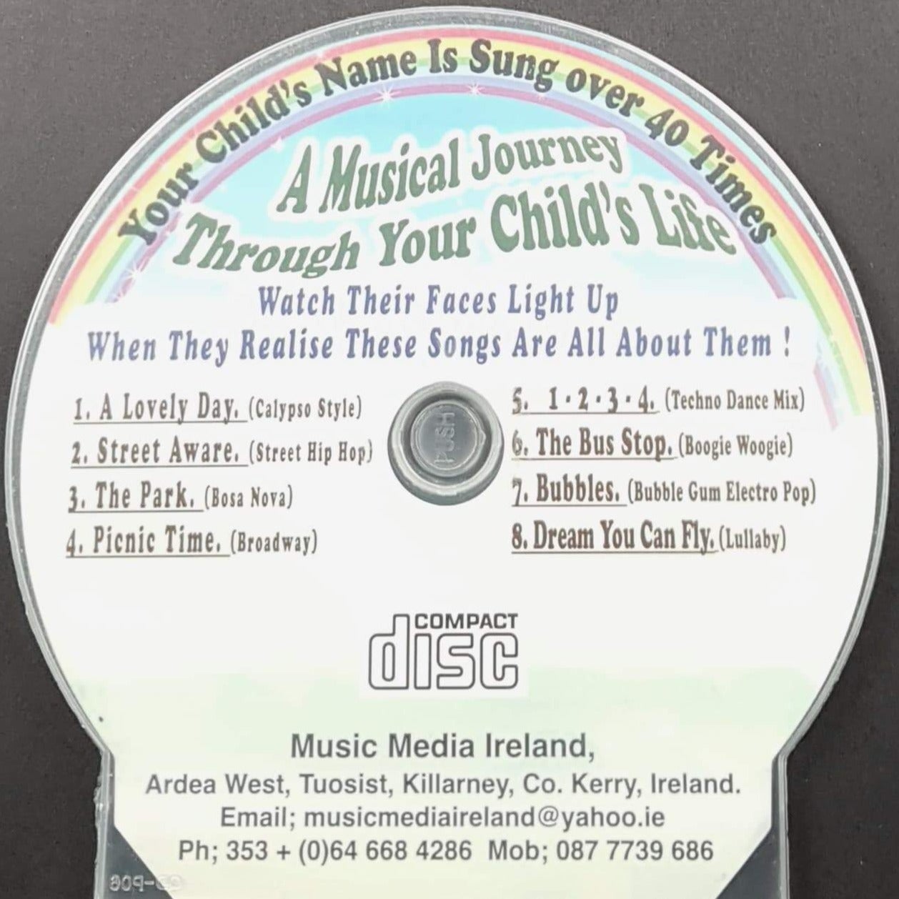 CD - Personalised Children's Songs / Jayden