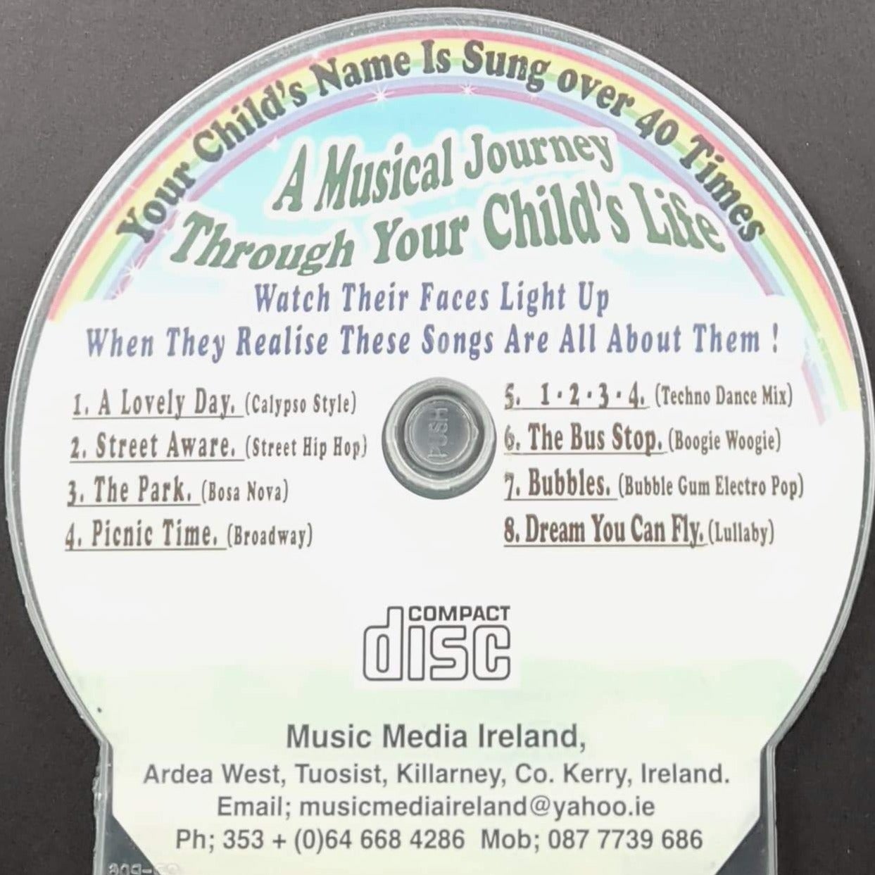 CD - Personalised Children's Songs / Cian
