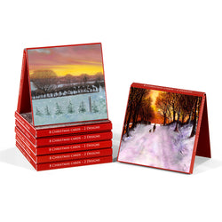 Charity Christmas Card - Box / Alone - Paintings of Dawn & Dusk