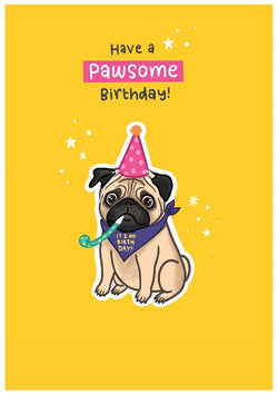 Pet Dog Birthday Card Personalisation