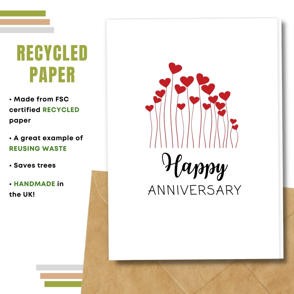 General Anniversary Card - Heart Field