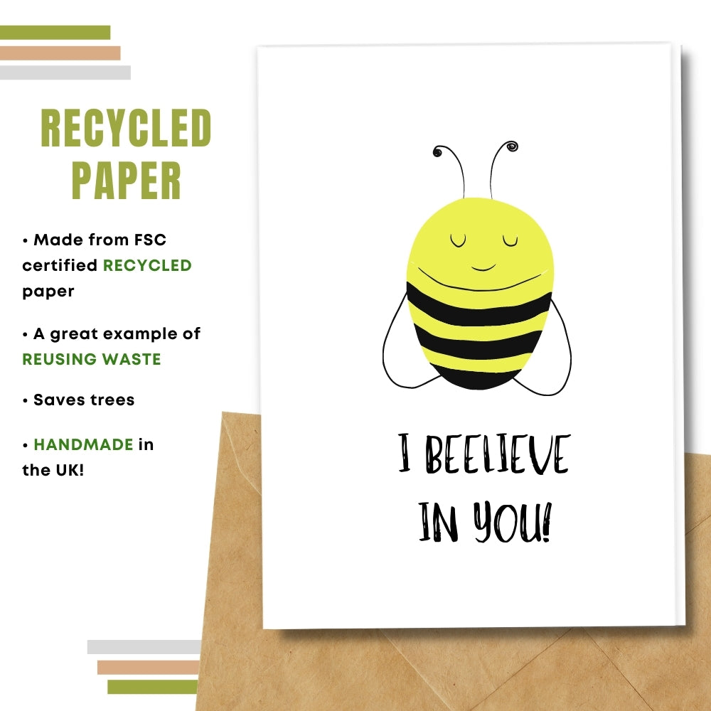 General Good Luck Card - I Beelieve In You