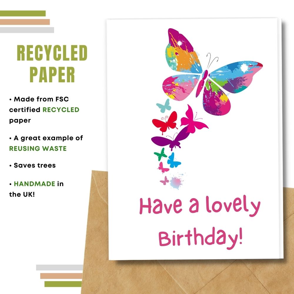 General Birthday Card - Birthday Butterflies