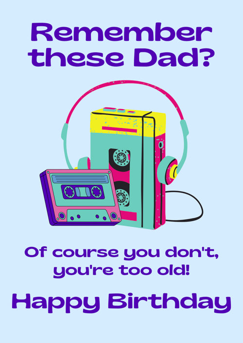 Funny Dad Birthday Card Personalisation