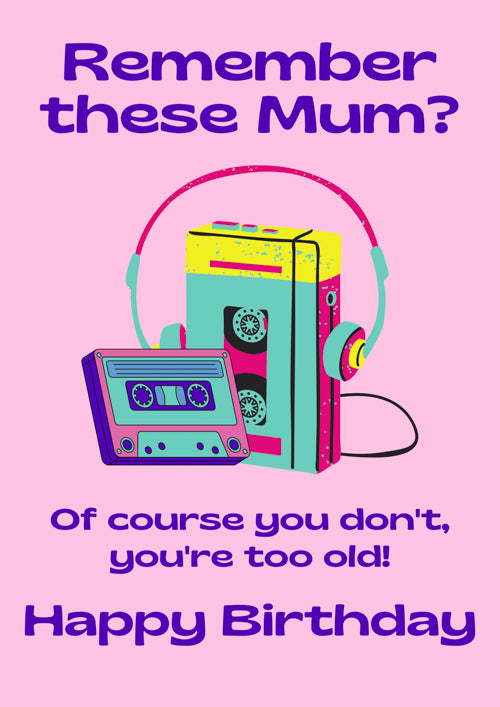 Funny Mum Birthday Card Personalisation