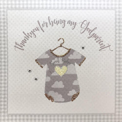 Christening Card - Thank You For Being My Godparent