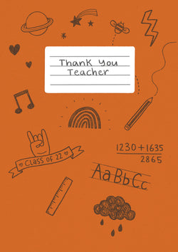 Thank You Teacher Card Personalisation