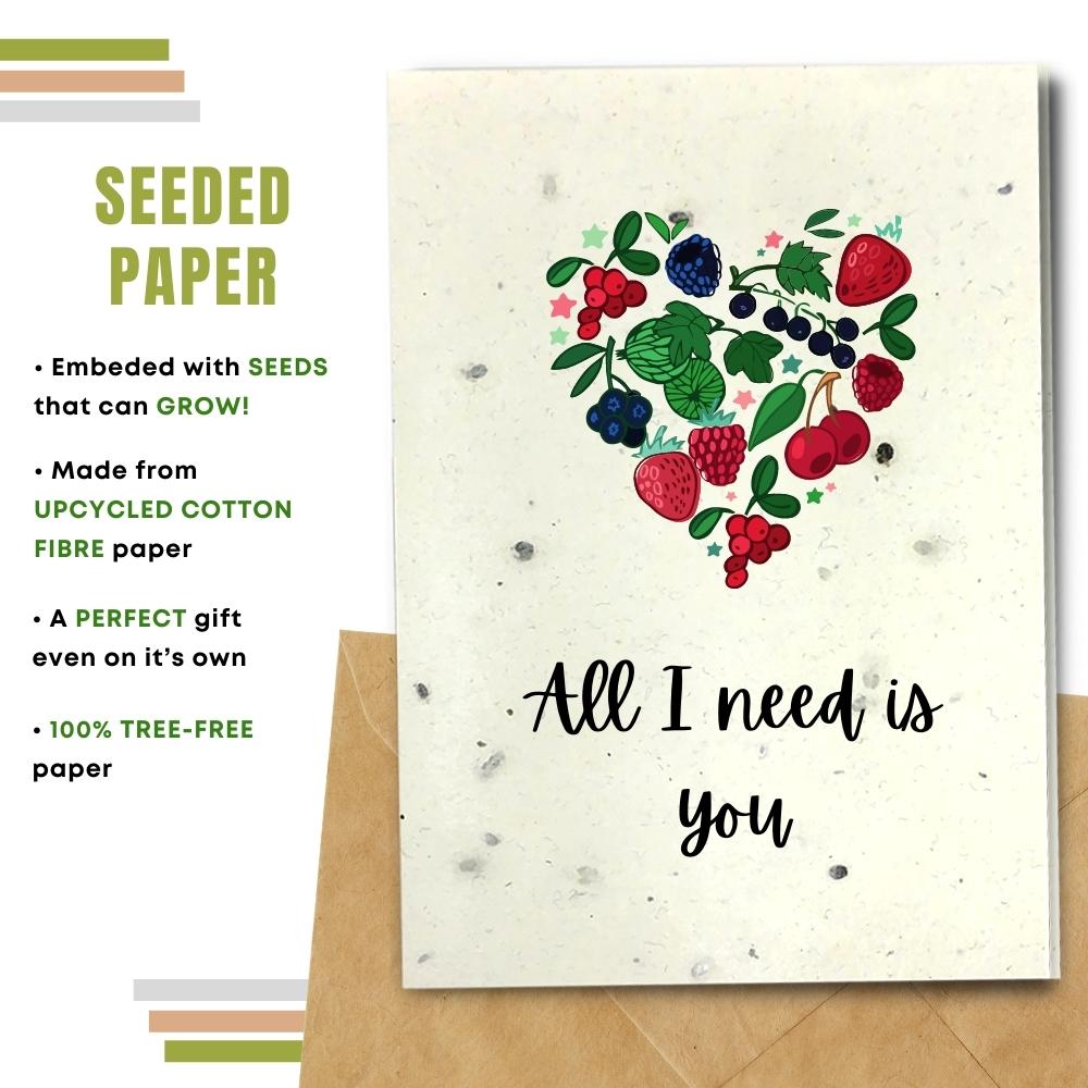 Cutie One I Love Card - All I Need Is You