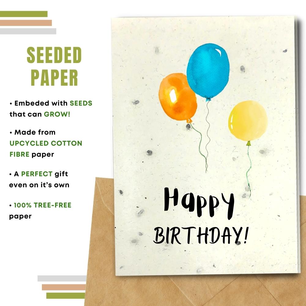 General Birthday Card - Balloons