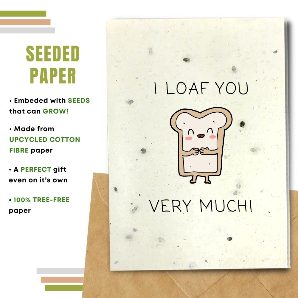 Funny One I Love Card  - I Loaf You