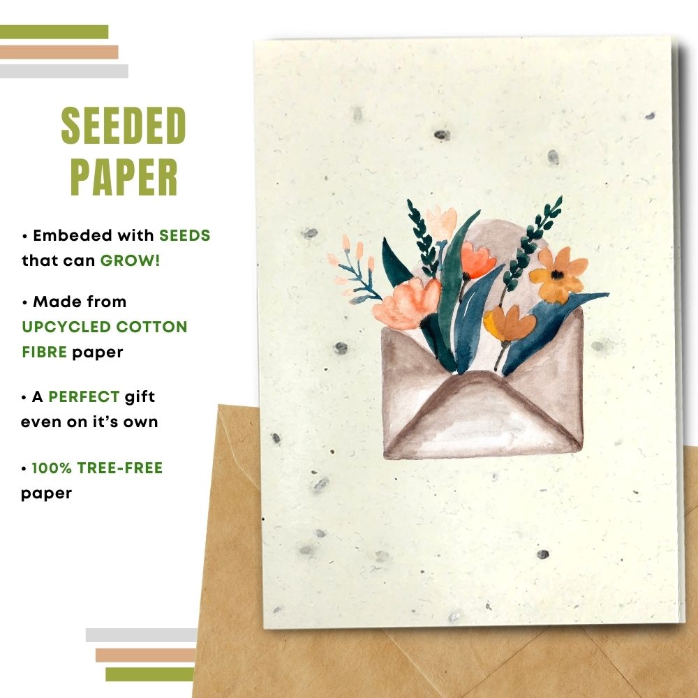 General Blank Card - Flowery Mail