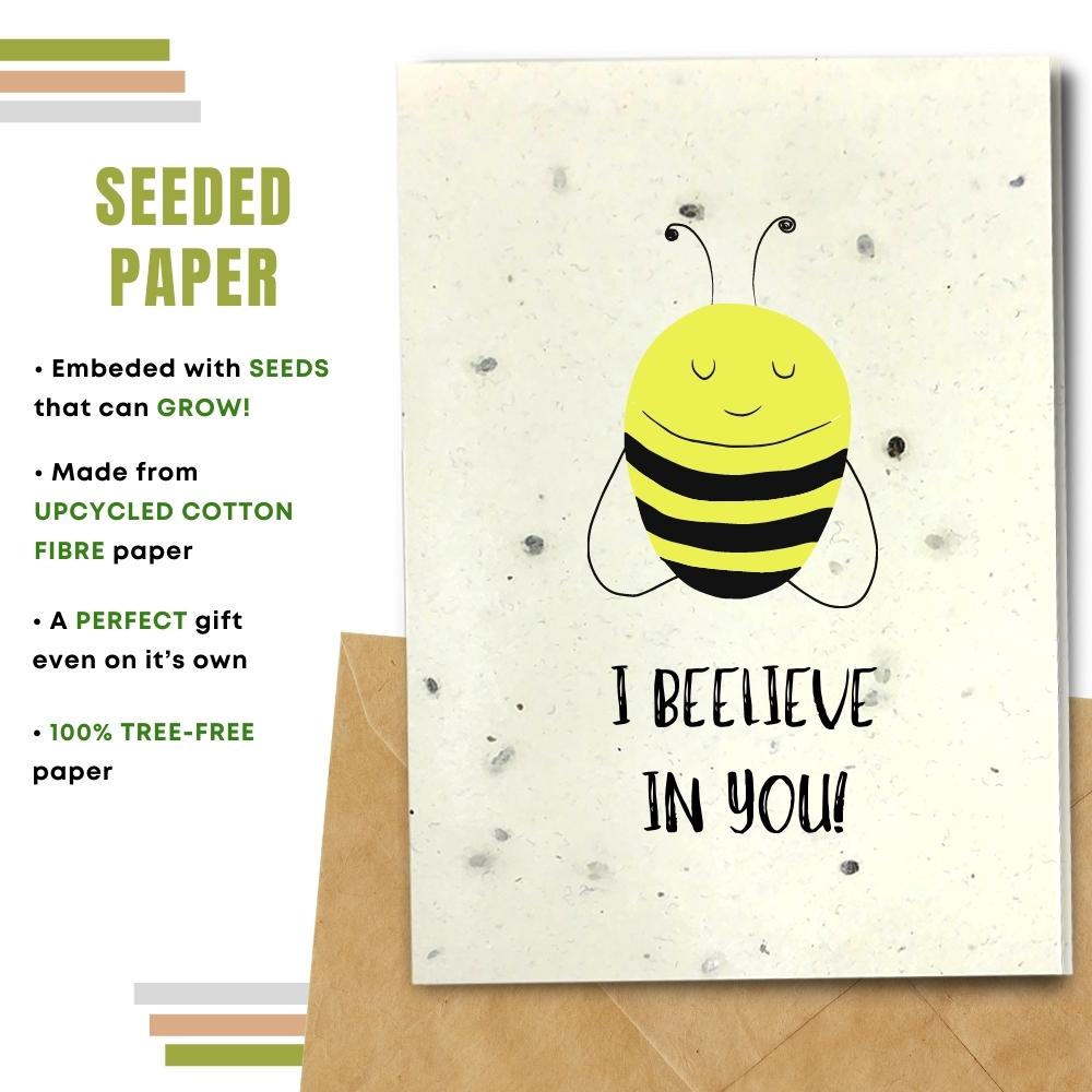 General Good Luck Card - I Beelieve In You